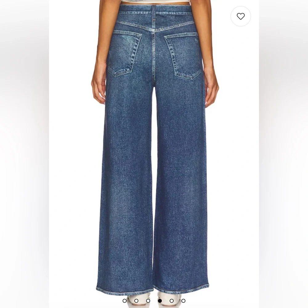 Rag & Bone Miramar Sofie Ankle Length Pants Wide Leg Cotton Terry Venice - Picture 2 of 15